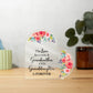 The Love Between a Grandmother and Granddaughter Printed Heart Shaped Acrylic Plaque-Express Your Love Gifts