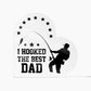 Fishing Dad Printed Heart Shaped Acrylic Plaque-Express Your Love Gifts
