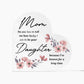 Mom No One Has Tell Me Printed Heart Shaped Acrylic Plaque-Express Your Love Gifts