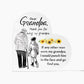Dear Grandpa Thank You Printed Heart Shaped Acrylic Plaque-Express Your Love Gifts