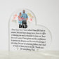Dad You Are Amazing Printed Heart Shaped Acrylic Plaque-Express Your Love Gifts
