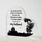 You Are the Sun That Brightens My Days Printed Heart Shaped Acrylic Plaque-Express Your Love Gifts