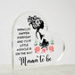 Mama to Be Printed Heart Shaped Acrylic Plaque-Express Your Love Gifts