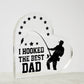 Fishing Dad Printed Heart Shaped Acrylic Plaque-Express Your Love Gifts