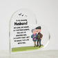 To My Amazing Husband My Love, My Heart Printed Heart Shaped Acrylic Plaque-Express Your Love Gifts