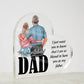 My Dear Beloved DaddyPrinted Heart Shaped Acrylic Plaque-Express Your Love Gifts