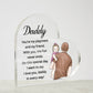 Daddy You're My Playmate and My Friend Printed Heart Shaped Acrylic Plaque-Express Your Love Gifts