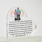 Dad You Are Amazing Printed Heart Shaped Acrylic Plaque-Express Your Love Gifts
