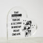 To My Husband Your Love is The Canvas Printed Heart Shaped Acrylic Plaque-Express Your Love Gifts