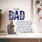 To a Bonus Dad Printed Heart Shaped Acrylic Plaque-Express Your Love Gifts