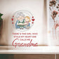 Grandma Heart Printed Heart Shaped Acrylic Plaque-Express Your Love Gifts