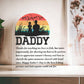 Fishing Daddy Printed Heart Shaped Acrylic Plaque-Express Your Love Gifts