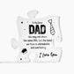 To My Bonus Dad Not the Same DNA Printed Acrylic Puzzle Plaque-Express Your Love Gifts