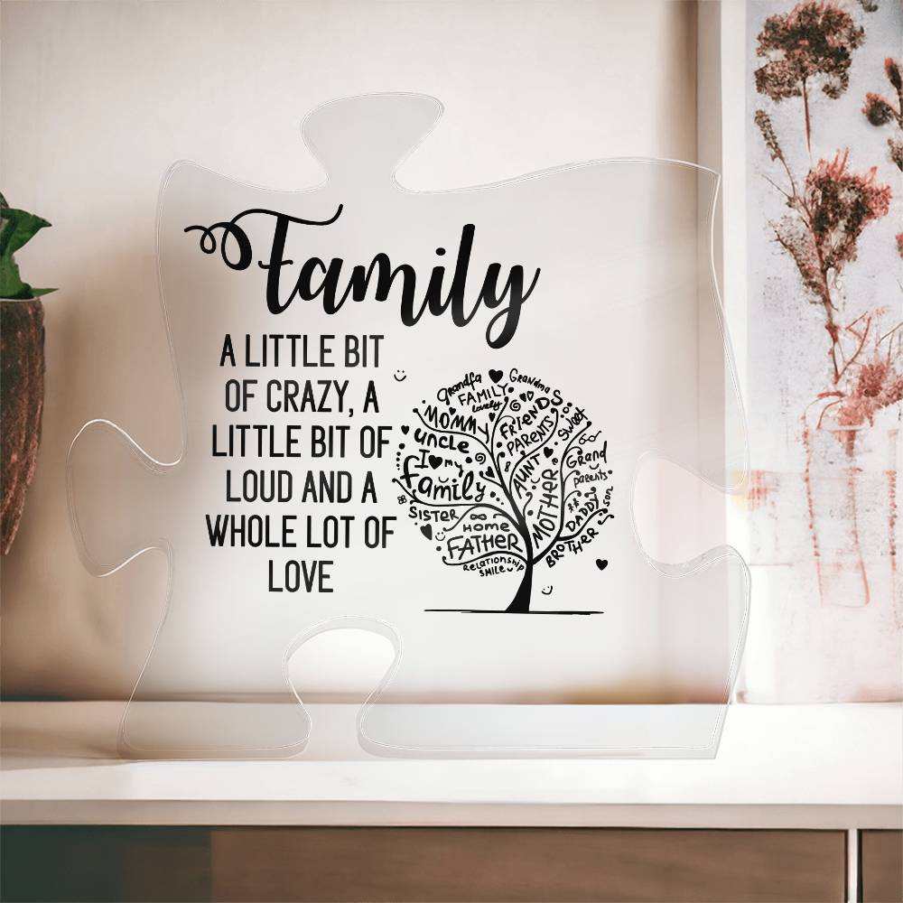 Family Printed Acrylic Puzzle Plaque-Express Your Love Gifts
