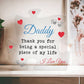 To My Father Piece of My Life Printed Acrylic Puzzle Plaque-Express Your Love Gifts