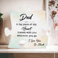 To My Dad A big Piece of My Heart Printed Acrylic Puzzle Plaque-Express Your Love Gifts