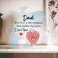 To My Dad Your Love is The Compass Printed Acrylic Puzzle Plaque-Express Your Love Gifts