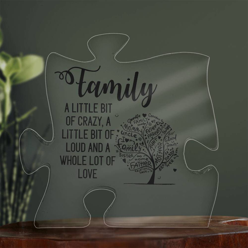 Family Printed Acrylic Puzzle Plaque-Express Your Love Gifts