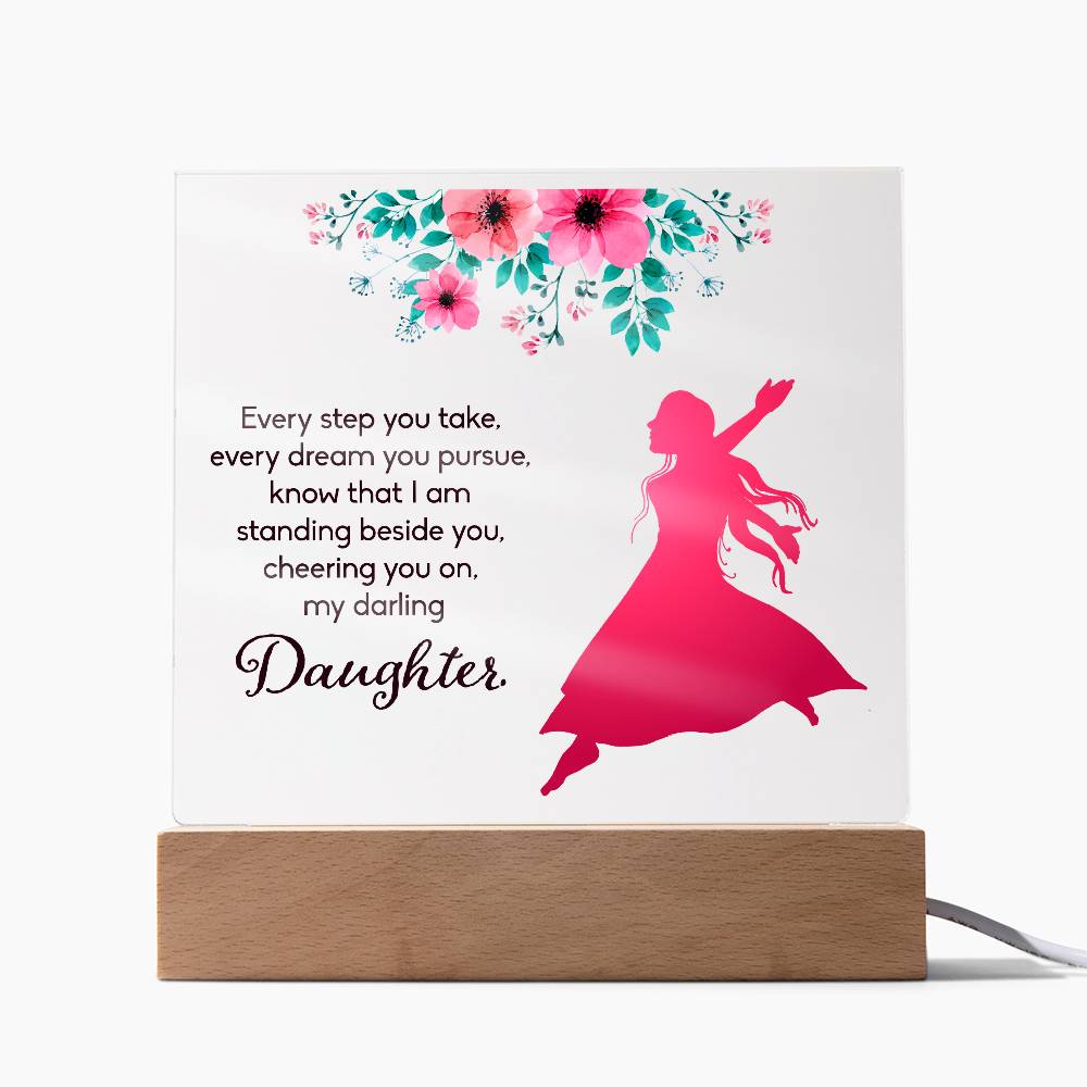 Every Step You Take Printed Square Shaped Acrylic Plaque-Express Your Love Gifts