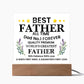 Best Father of All Time Printed Square Shaped Acrylic Plaque-Express Your Love Gifts