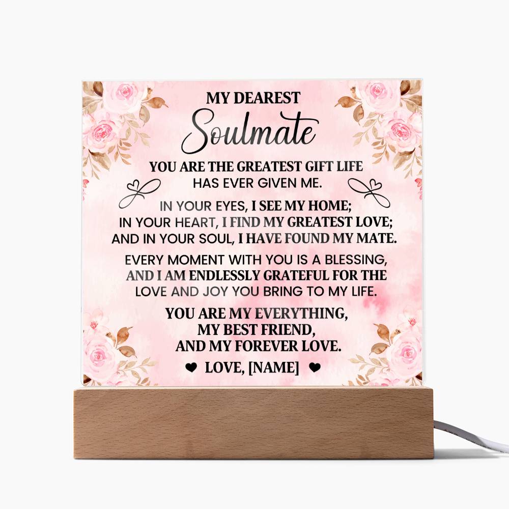 You Are The Greatest Gift Printed Square Shaped Acrylic Plaque-Express Your Love Gifts