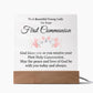First Communion Printed Square Shaped Acrylic Plaque-Express Your Love Gifts