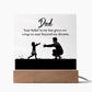 Dad You Believe Printed Square Shaped Acrylic Plaque-Express Your Love Gifts