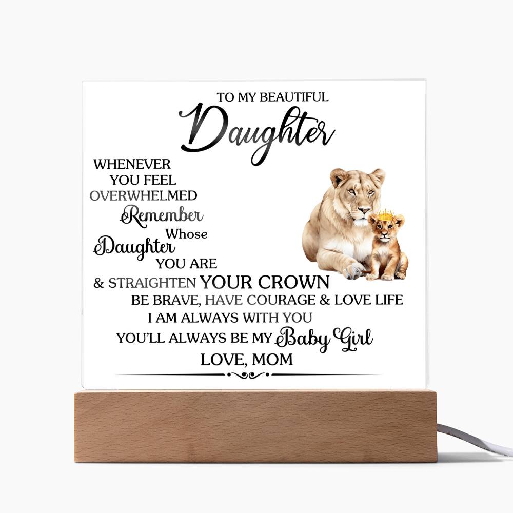 Whenever You Feel Unwelcomed Printed Square Shaped Acrylic Plaque-Express Your Love Gifts