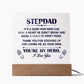 Stepdad A Good Man Printed Square Shaped Acrylic Plaque-Express Your Love Gifts