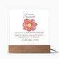 To My Soulmate Lorem Ipsum Flower Printed Square Shaped Acrylic Plaque-Express Your Love Gifts