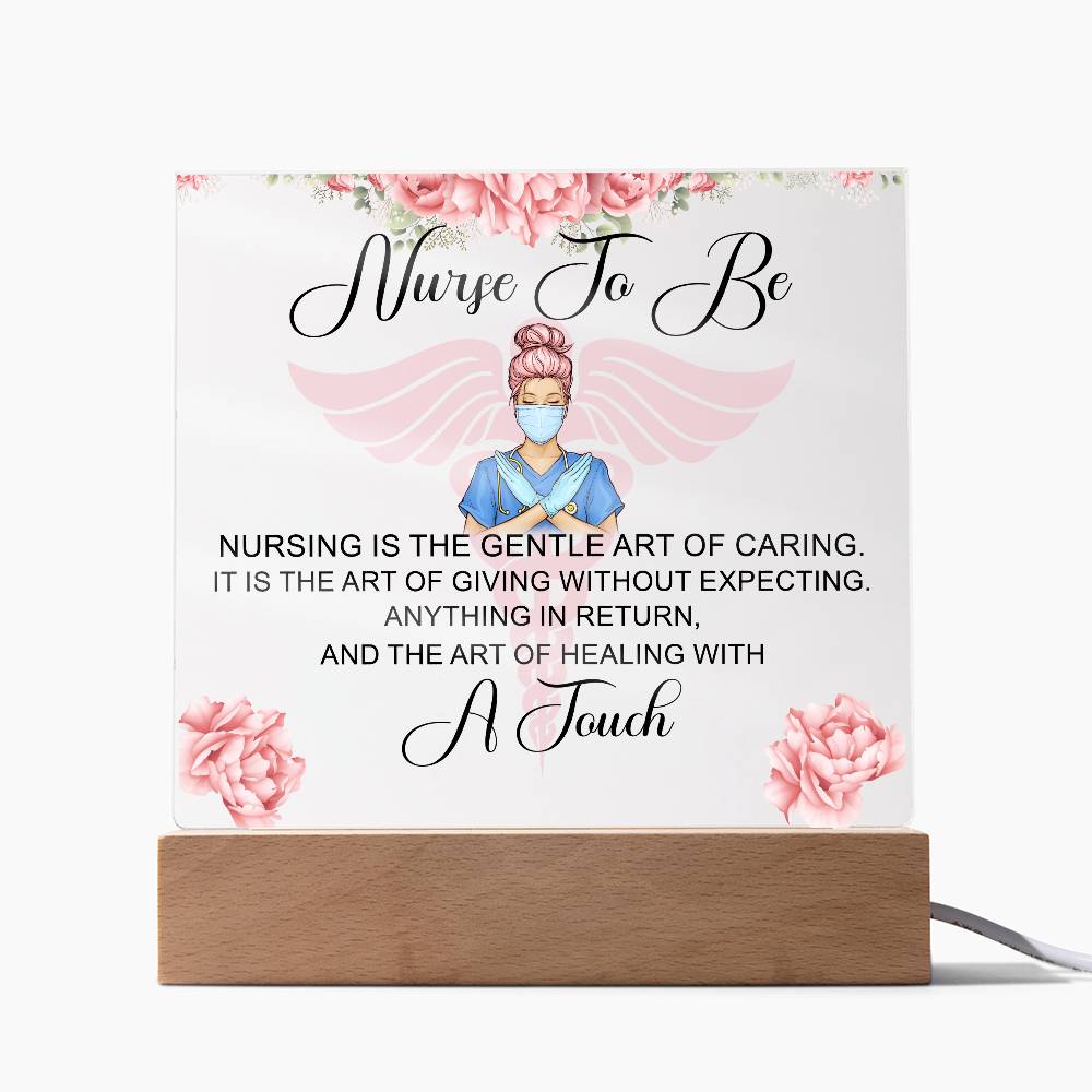 NursingNurse to Be Printed Square Shaped Acrylic Plaque-Express Your Love Gifts