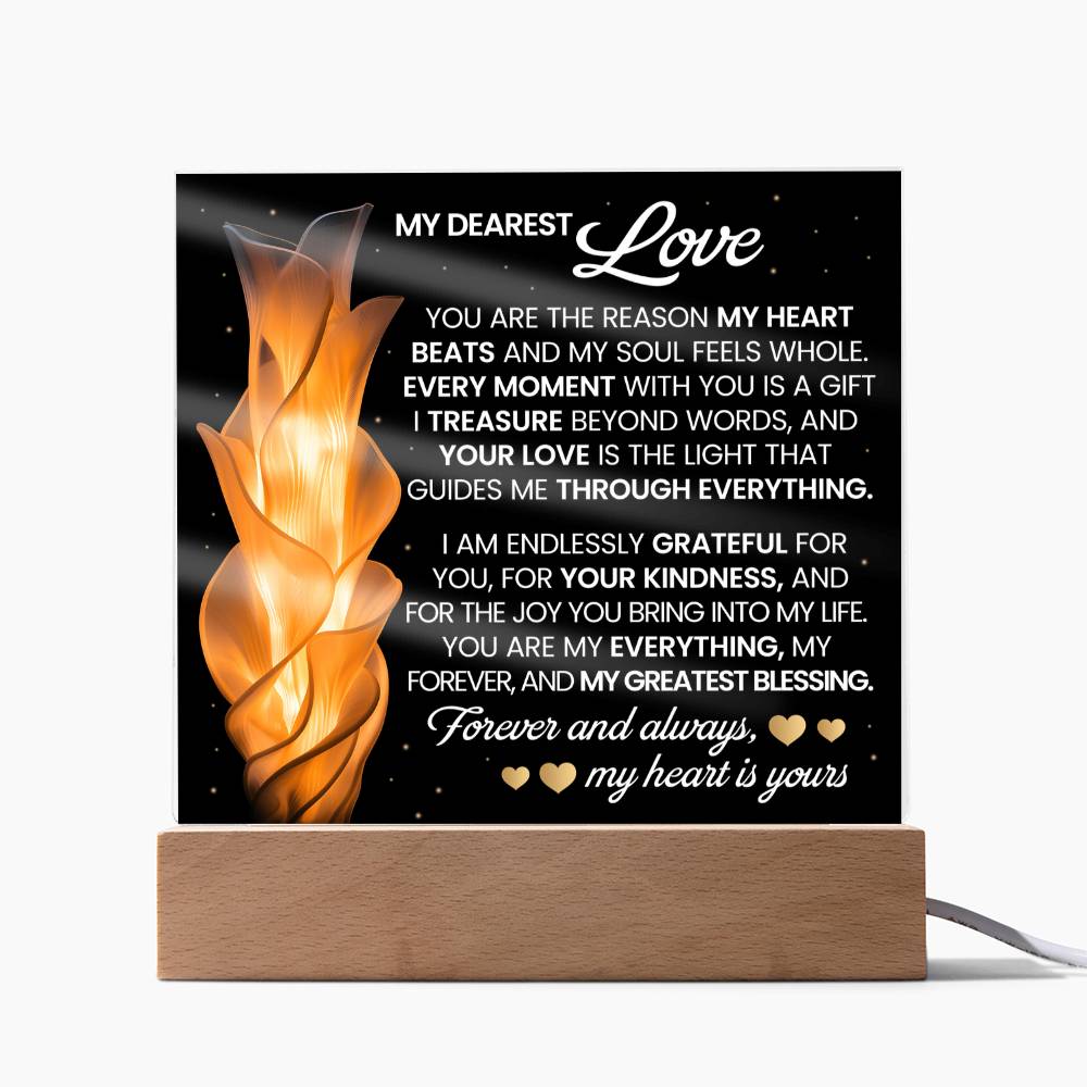 You Are The Reason Printed Square Shaped Acrylic Plaque-Express Your Love Gifts