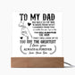 To My Dad So Much of Me Printed Square Shaped Acrylic Plaque-Express Your Love Gifts