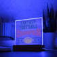 Fantasy Football Champion Printed Square Shaped Acrylic Plaque-Express Your Love Gifts