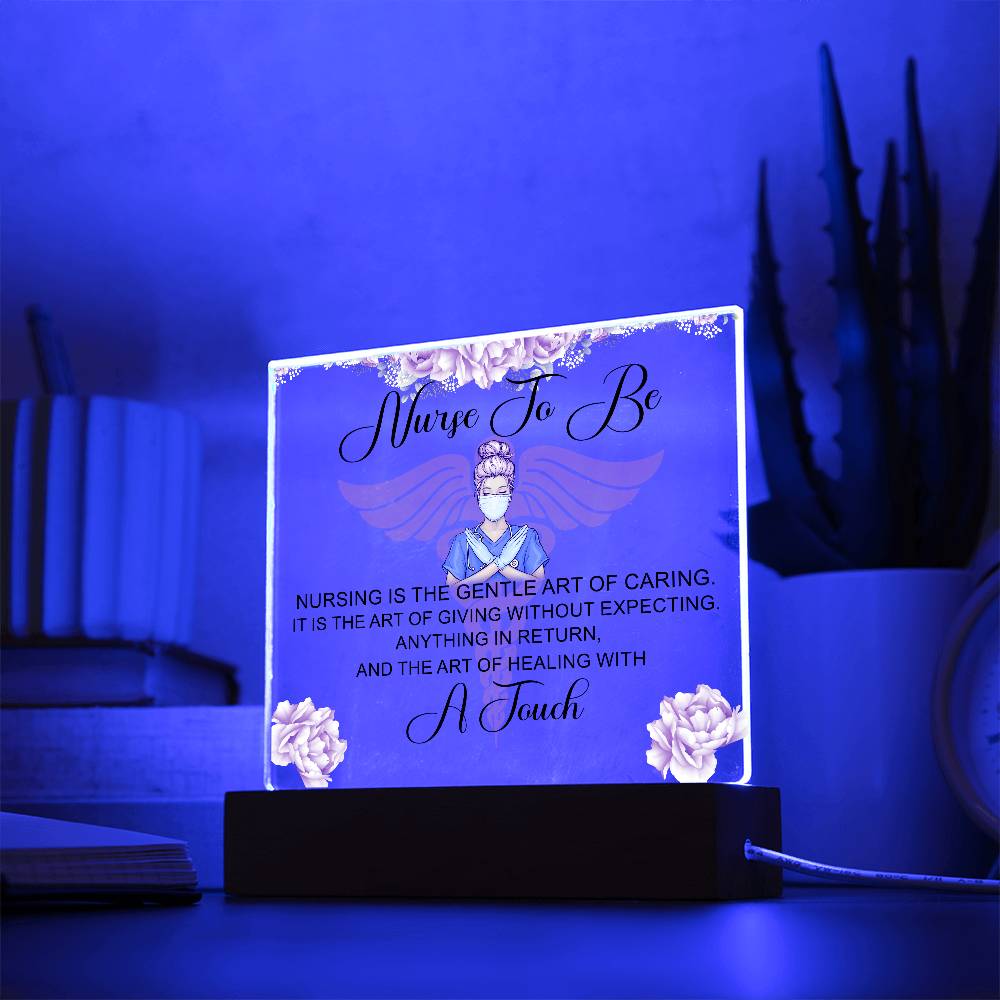NursingNurse to Be Printed Square Shaped Acrylic Plaque-Express Your Love Gifts