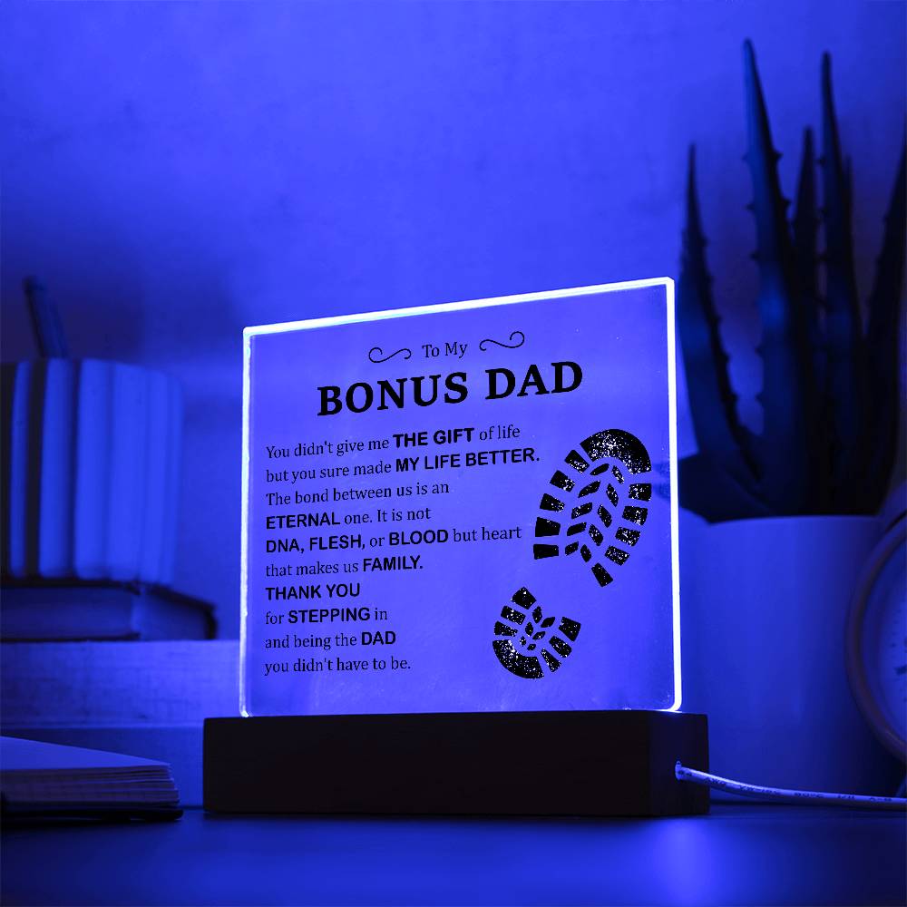 Gift of Life Printed Square Shaped Acrylic Plaque-Express Your Love Gifts