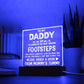 To My Daddy Printed Square Shaped Acrylic Plaque-Express Your Love Gifts