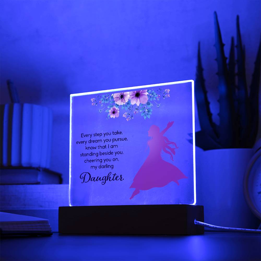 Every Step You Take Printed Square Shaped Acrylic Plaque-Express Your Love Gifts