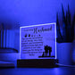Dad Loving Husband Printed Square Shaped Acrylic Plaque-Express Your Love Gifts