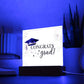 Congrats Grad Printed Square Shaped Acrylic Plaque-Express Your Love Gifts