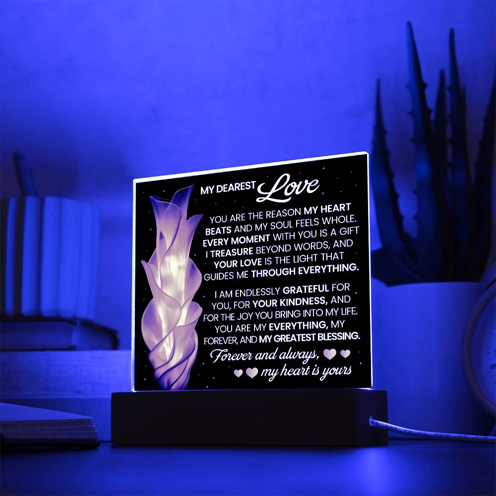 You Are The Reason Printed Square Shaped Acrylic Plaque-Express Your Love Gifts