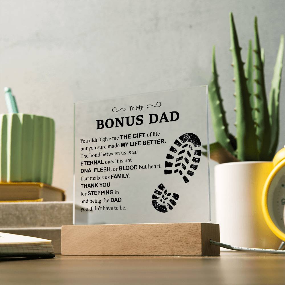 Gift of Life Printed Square Shaped Acrylic Plaque-Express Your Love Gifts