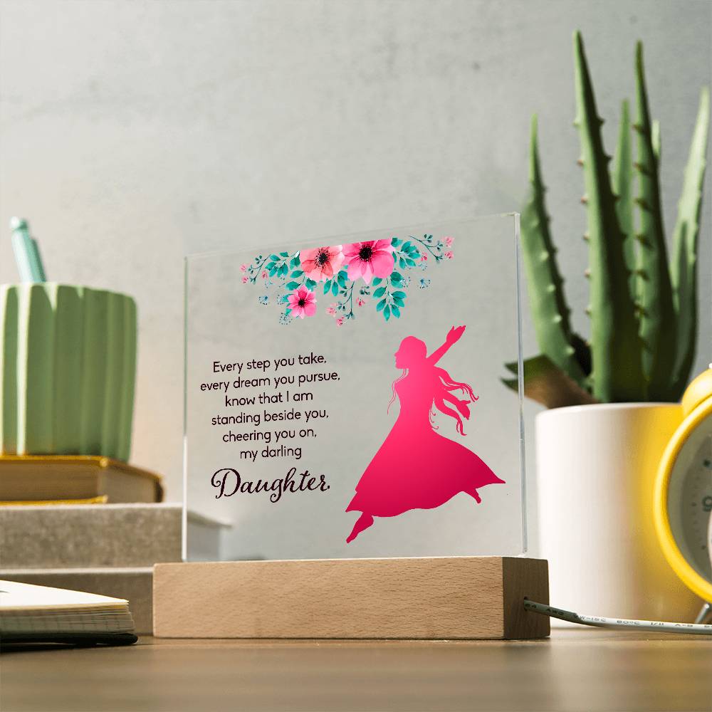 Every Step You Take Printed Square Shaped Acrylic Plaque-Express Your Love Gifts