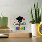 Congrats Grad! Printed Square Shaped Acrylic Plaque-Express Your Love Gifts