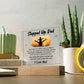 Stepped Up Dad Printed Square Shaped Acrylic Plaque-Express Your Love Gifts