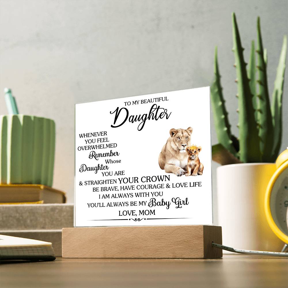 Whenever You Feel Unwelcomed Printed Square Shaped Acrylic Plaque-Express Your Love Gifts