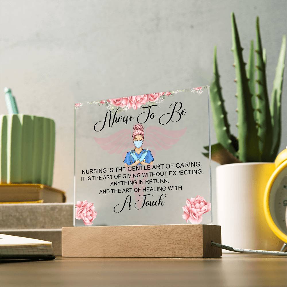 NursingNurse to Be Printed Square Shaped Acrylic Plaque-Express Your Love Gifts