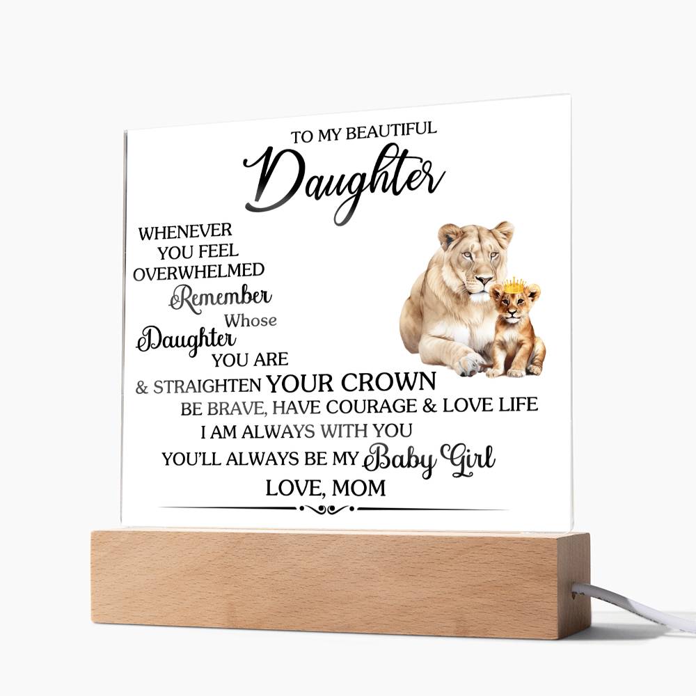 Whenever You Feel Unwelcomed Printed Square Shaped Acrylic Plaque-Express Your Love Gifts