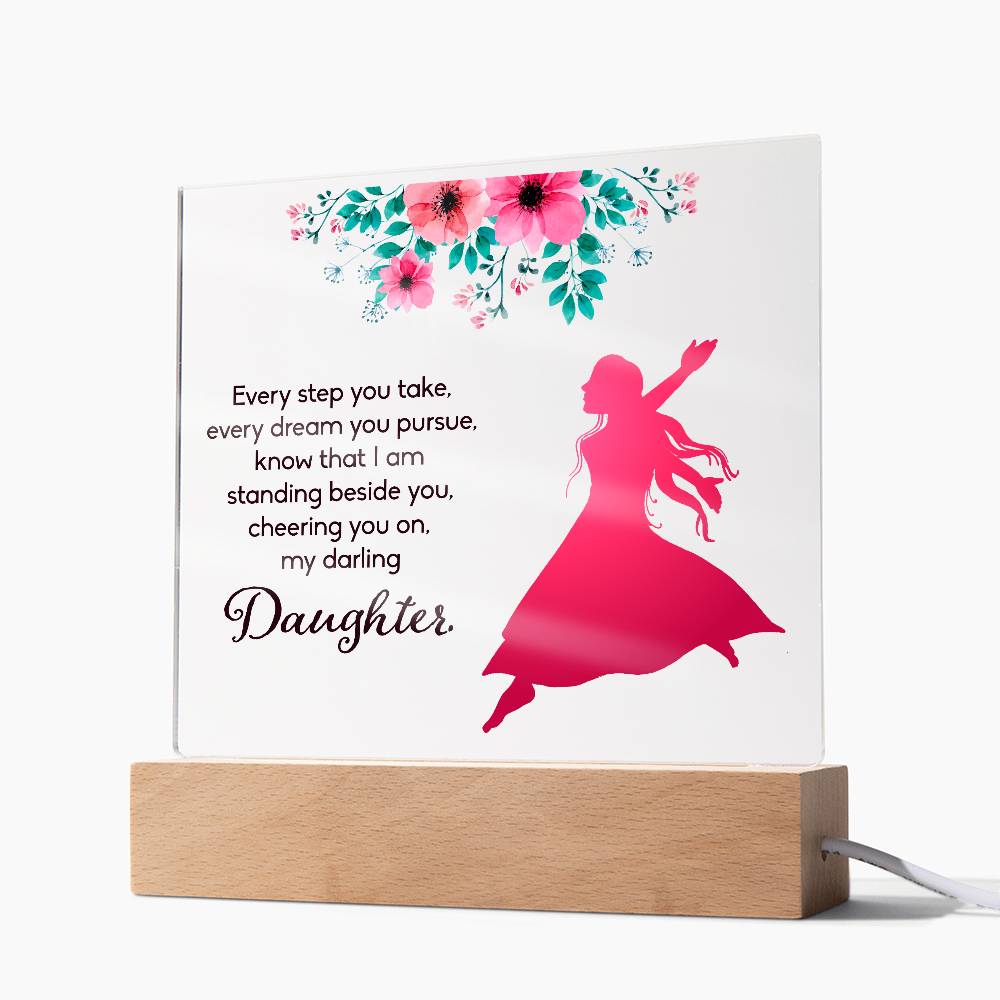 Every Step You Take Printed Square Shaped Acrylic Plaque-Express Your Love Gifts