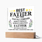 Best Father of All Time Printed Square Shaped Acrylic Plaque-Express Your Love Gifts